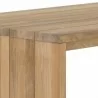 Sunpan Viga Counter Table Natural - Closeup Angle - Sunpan Viga Counter Table Natural - Closeup Angle