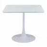 Zuo Modern Molly Dining Table in White - Front View - Zuo Modern Molly Dining Table in White - Front View