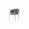 Cane-Line Moments Chair, Stackable By Two front view - Cane-Line Moments Chair, Stackable By Two front view
