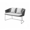 Cane-Line Moments Dining Bench, Cane-Line Soft Rope Image 002 - Cane-Line Moments Dining Bench, Cane-Line Soft Rope Image 002