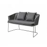 Cane-Line Moments Dining Bench, Cane-Line Soft Rope Image 003 - Cane-Line Moments Dining Bench, Cane-Line Soft Rope Image 003