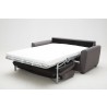 J&M Furniture Mono Sofa Bed in Grey Fabric Open View