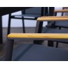 Bellini Home And Garden Bellini Home And Garden Montalcino Dining Chair-Teak Arm Closeup