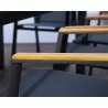Bellini Home And Garden Bellini Home And Garden Montalcino Dining Chair-Teak Arm Closeup - Bellini Home And Garden Bellini Home And Garden Montalcino Dining Chair-Teak Arm Closeup