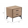 Montana Side Table Brown - Table Dimensions