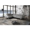 J&M Furniture Mood Grey Leather Sectional 001