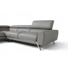 J&M Furniture Mood Grey Leather Sectional 004