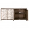 Essentials For Living Moroc Media Sideboard - Opened Cabinets 1