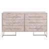 Mosaic Double Dresser - Natural Gray - Front