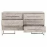 Mosaic Double Dresser - Natural Gray - Drawers Opened - Mosaic Double Dresser - Natural Gray - Drawers Opened