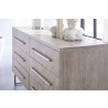 Mosaic Double Dresser - Natural Gray - Edge Close-up