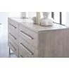 Mosaic Double Dresser - Natural Gray - Edge Close-up - Mosaic Double Dresser - Natural Gray - Edge Close-up