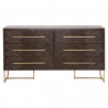 Mosaic Double Dresser - Rustic Java - Front