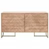 Mosaic Double Dresser - Stone Wash - Front - Mosaic Double Dresser - Stone Wash - Front