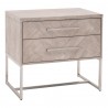 Mosaic Nightstand - Natural Gray - Angled View