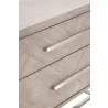 Mosaic Nightstand - Natural Gray - Cabinet Top Angle - Mosaic Nightstand - Natural Gray - Cabinet Top Angle