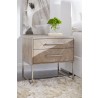 Mosaic Nightstand - Natural Gray - Front Lifestyle