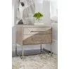 Mosaic Nightstand - Natural Gray - Front Lifestyle - Mosaic Nightstand - Natural Gray - Front Lifestyle