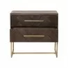 Mosaic Nightstand - Rustic Java - Front - Mosaic Nightstand - Rustic Java - Front
