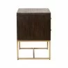 Mosaic Nightstand - Rustic Java - Side - Mosaic Nightstand - Rustic Java - Side