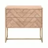 Mosaic Nightstand - Stone Wash - Front - Mosaic Nightstand - Stone Wash - Front