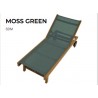 Royal Teak Collection Sundaze Teak Lounges - Moss Green