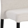 Sunpan James Stackable Dining Chair in City Beige - Set of Two - Seat Closeup Angle