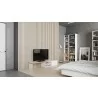 TemaHome Move Tv Table in Pure White with Plywood Edge - Lifestyle 2 - TemaHome Move Tv Table in Pure White with Plywood Edge - Lifestyle 2