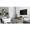 TemaHome Move Tv Table in Walnut & Pure White - Lifestyle 5 - TemaHome Move Tv Table in Walnut & Pure White - Lifestyle 5