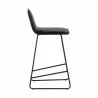 Sunpan Jovanah Counter Stool in Bravo Black - Set of Two - Side Angle - Sunpan Jovanah Counter Stool in Bravo Black - Set of Two - Side Angle