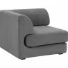 Sunpan Harmony Modular in Corner Chair - Danny Dark Grey - Front Side Angle - Sunpan Harmony Modular in Corner Chair - Danny Dark Grey - Front Side Angle