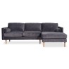 Moe's Home Collection UNWIND SECTIONAL SMOKY LEFT, Front Angle