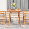 Vifah Waimea Honey Slatted Eucalyptus Wood Patio Dining Table, Side View