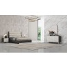 Whiteline Modern Living Pino Rectangular Mirror in High Gloss Light Grey - Lifestyle