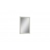 Whiteline Modern Living Pino Rectangular Mirror in High Gloss Light Grey -Angled