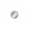 Whiteline Modern Living Waves Round Mirror High Gloss Beige Angley - Front - Whiteline Modern Living Waves Round Mirror High Gloss Beige Angley - Front