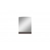 Whiteline Modern Living Berlin Rectangular Mirror in High Gloss Chestnut Grey - Front