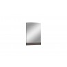 Whiteline Modern Living Berlin Rectangular Mirror in High Gloss Chestnut Grey - Angled