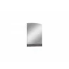 Whiteline Modern Living Berlin Rectangular Mirror in High Gloss Chestnut Grey - Angled - Whiteline Modern Living Berlin Rectangular Mirror in High Gloss Chestnut Grey - Angled