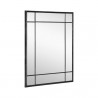 Sunpan Pasadena Wall Mirror Black - Front Side Angle