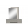 Damien Mirror in Light Gray-front view