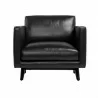 Sunpan Rogers Armchair Cortina Black Leather  - Sunpan Rogers Armchair Cortina Black Leather 