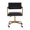 Sunpan Ventouz Office Chair - Vintage Black - Front Angle