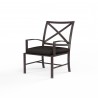 La Jolla Dining Chair in Spectrum Carbon w/ Self Welt - Front Side Angle