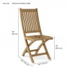 Tropico Folding Chair dimension - Tropico Folding Chair dimension