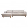 Moe's Home Collection Corey Sectional Beige Right - Front Angle