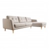 Moe's Home Collection Corey Sectional Beige Right - Front Side Angle