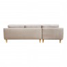 Moe's Home Collection Corey Sectional Beige Right - Back Angle
