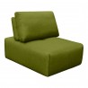oe's Home Collection Nathaniel Slipper Chair Green - Front Angle