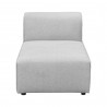Moe's Home Collection Rodeo Chaise Light Grey - Front Angle